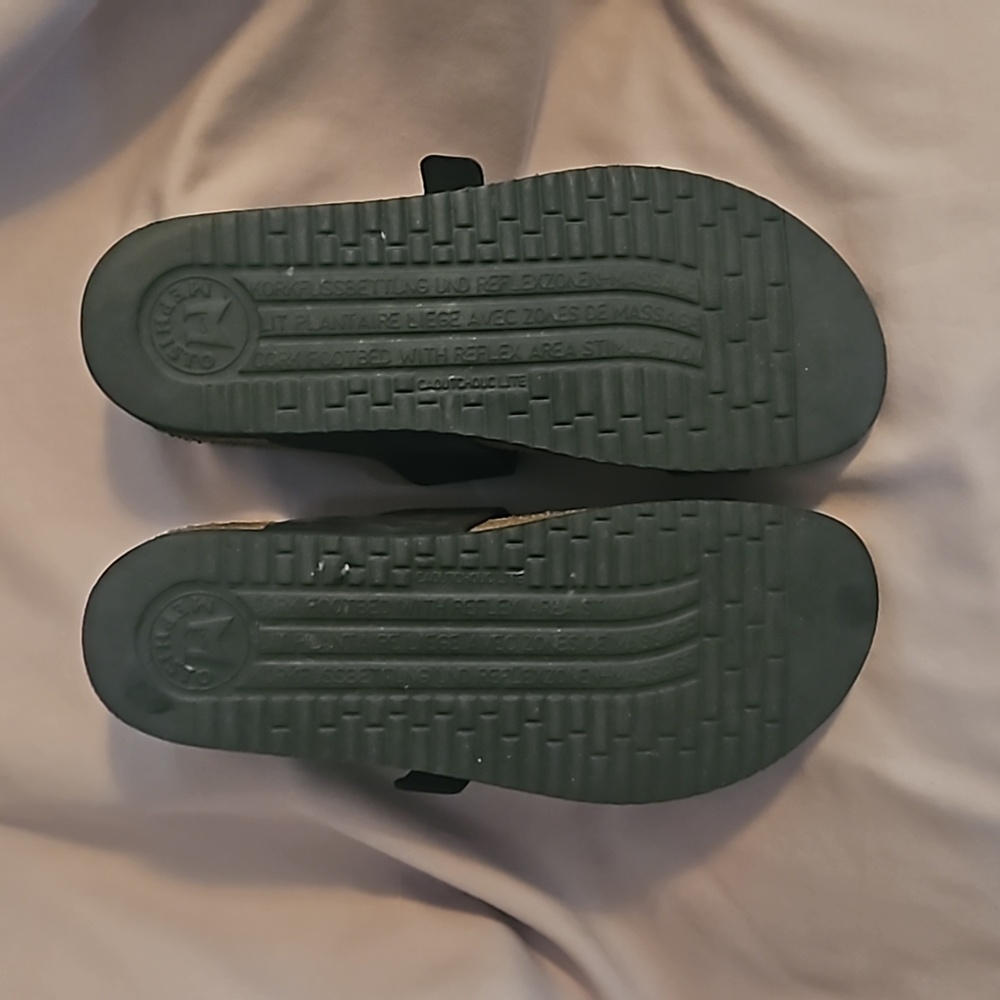 Mephisto Air Relax Toe Loop Sandals - Size 38 - Cork Footbed with Reflex Area - Picture 5 of 7